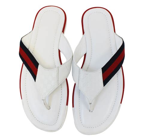 white gucci flip flops cheap|gucci flip flop price.